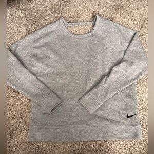 Nike Versa Open Back Gray Crewneck sweatshirt